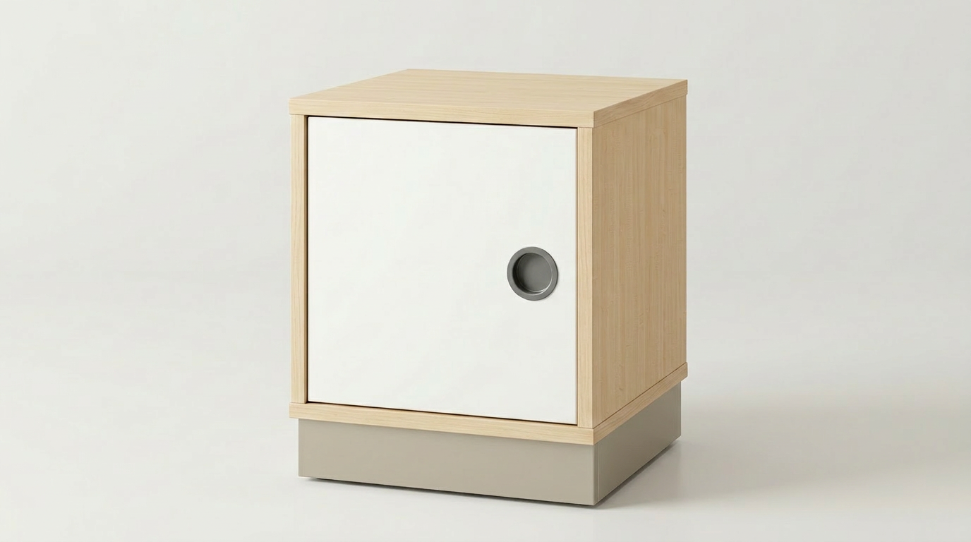 Würfel basic | Tür links mit Sockel