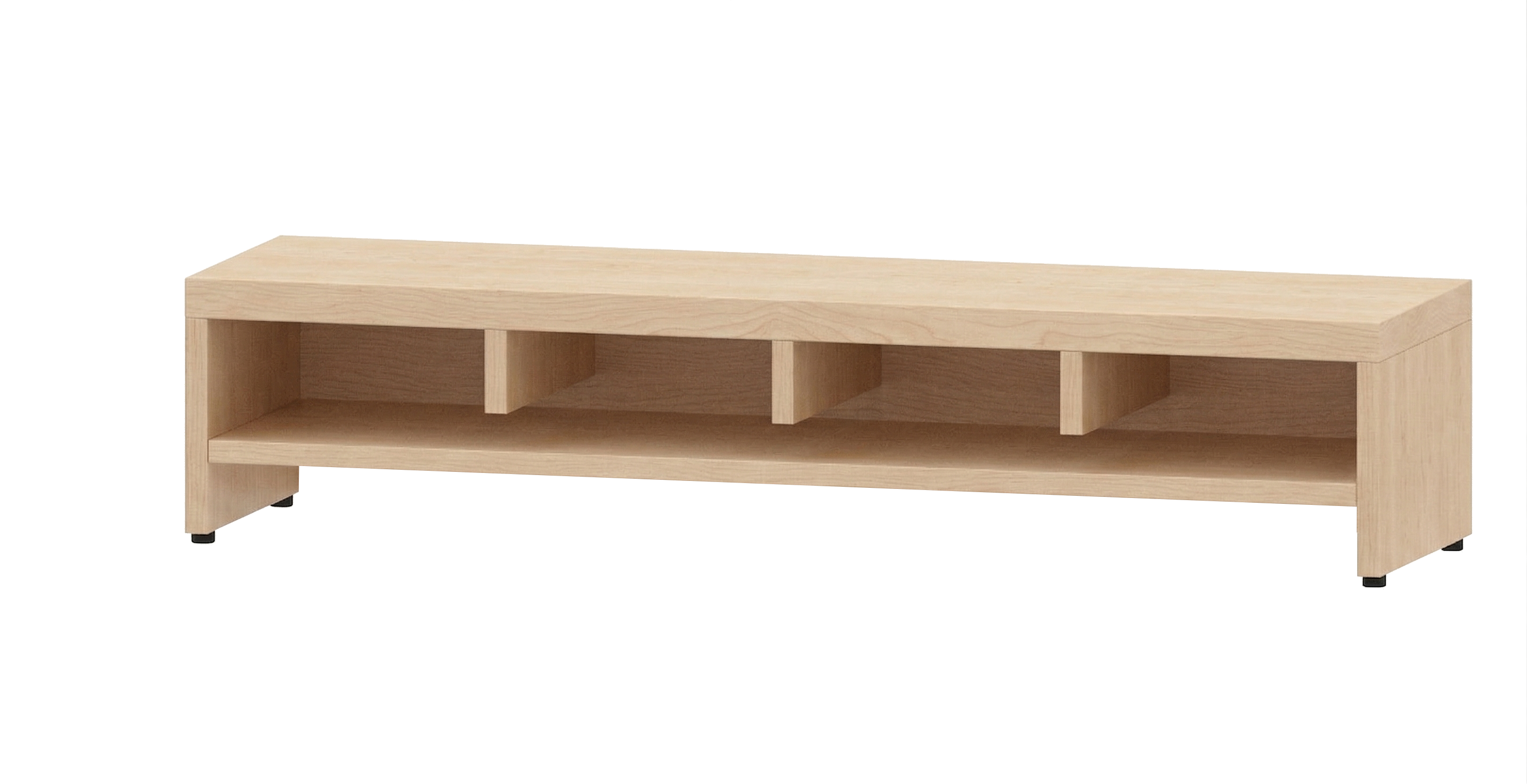 Garderobenbank | 4 Fächer - Basic | 122 x 26 x 33 cm