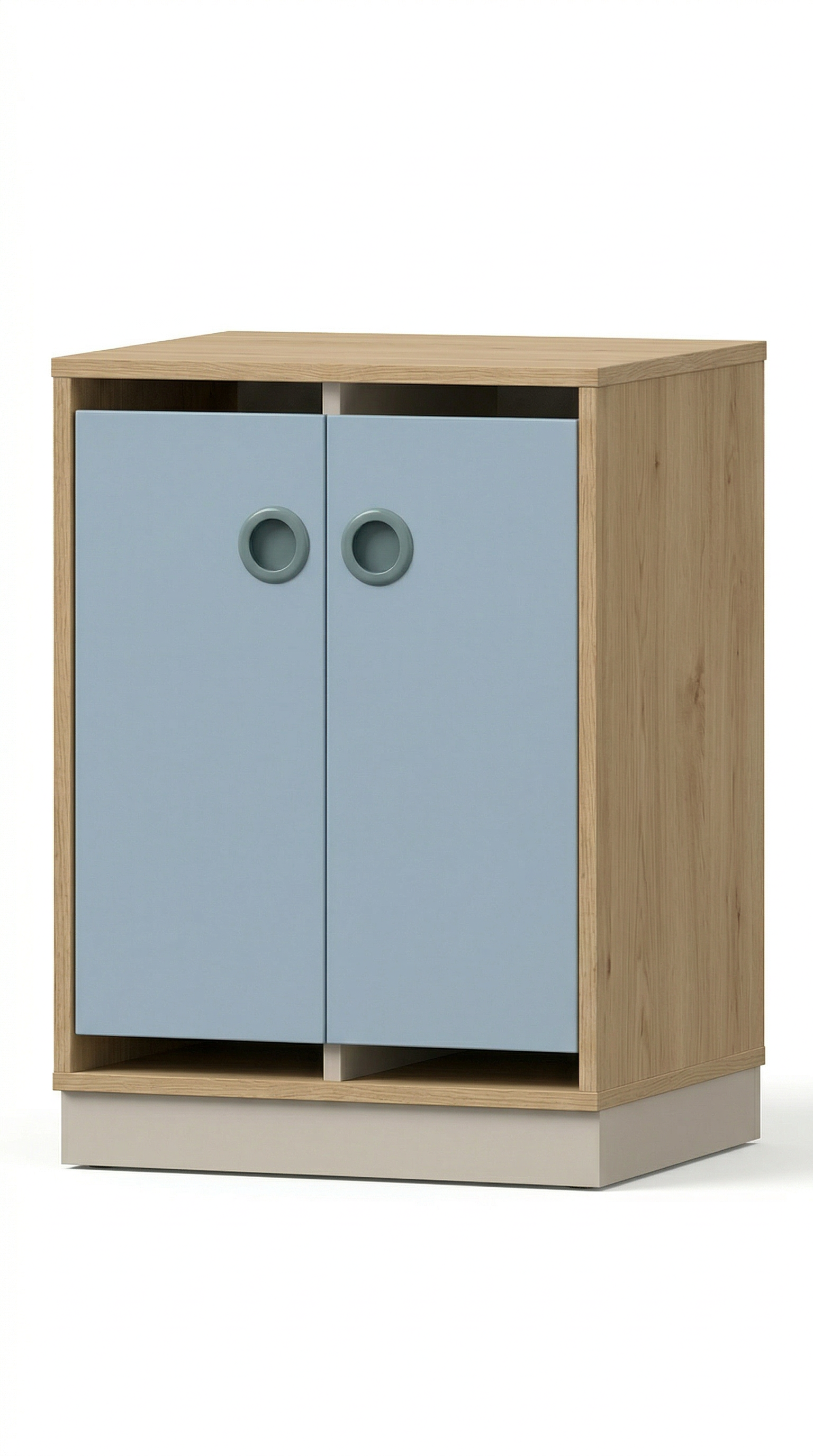 Bettzeugschrank | 2-türig geschlossen, 6 Fächer - Basic | 70 x 84 x 67 cm