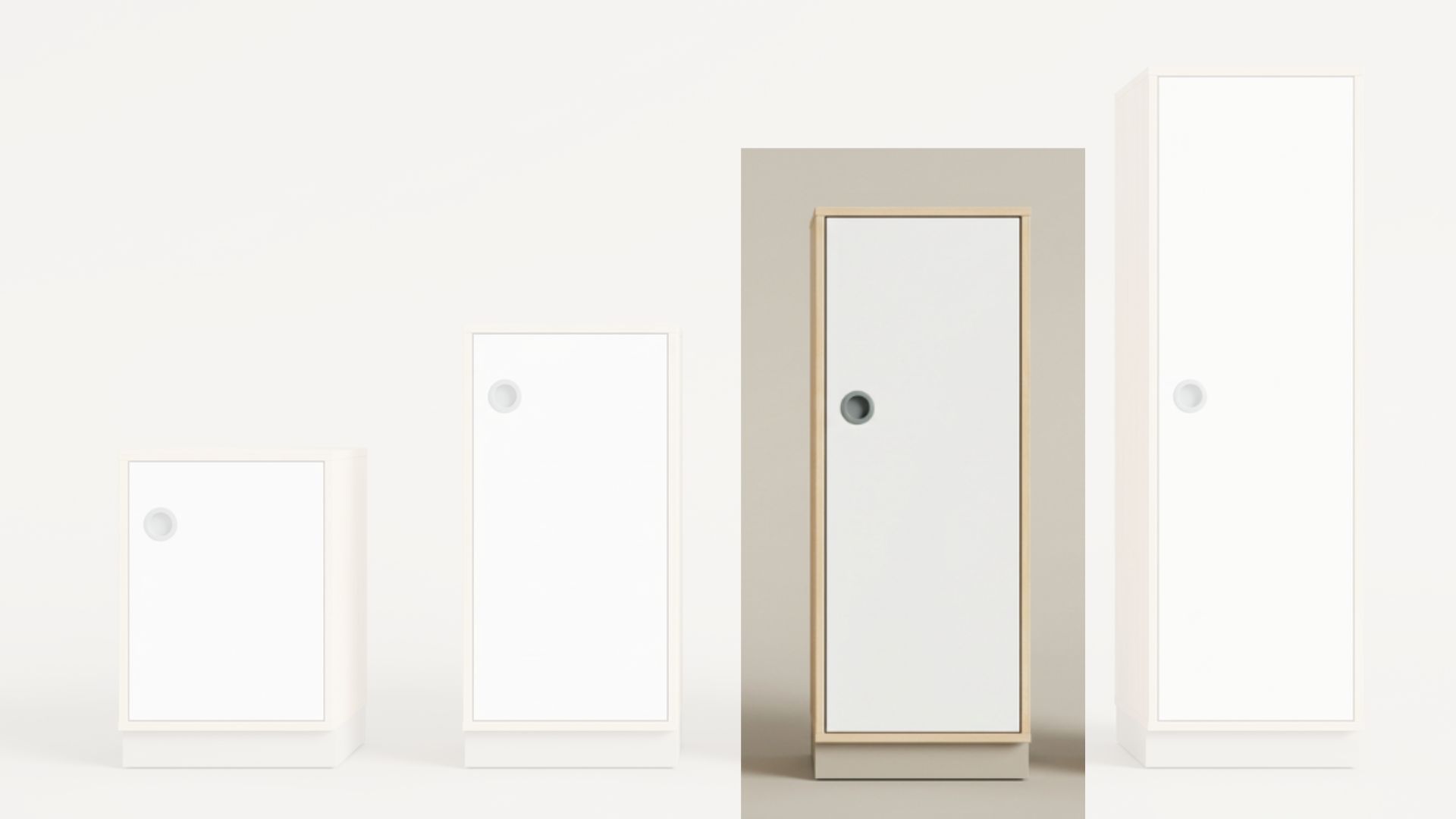 Schrank | mit Tür rechts - Basic | 40 x 159 x 40 cm