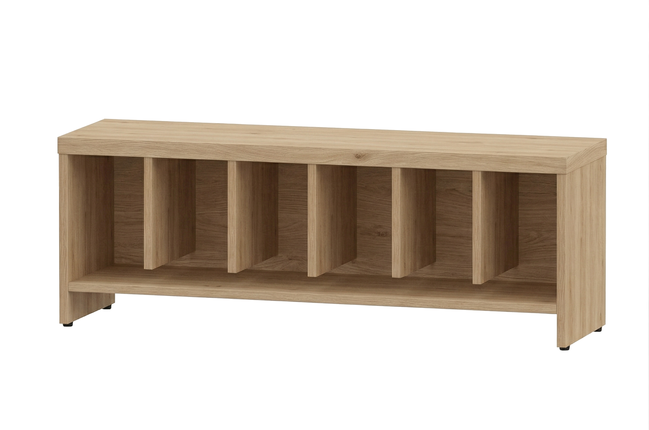 Garderobenbank | 6 Fächer - Basic | 122 x 43 x 33 cm