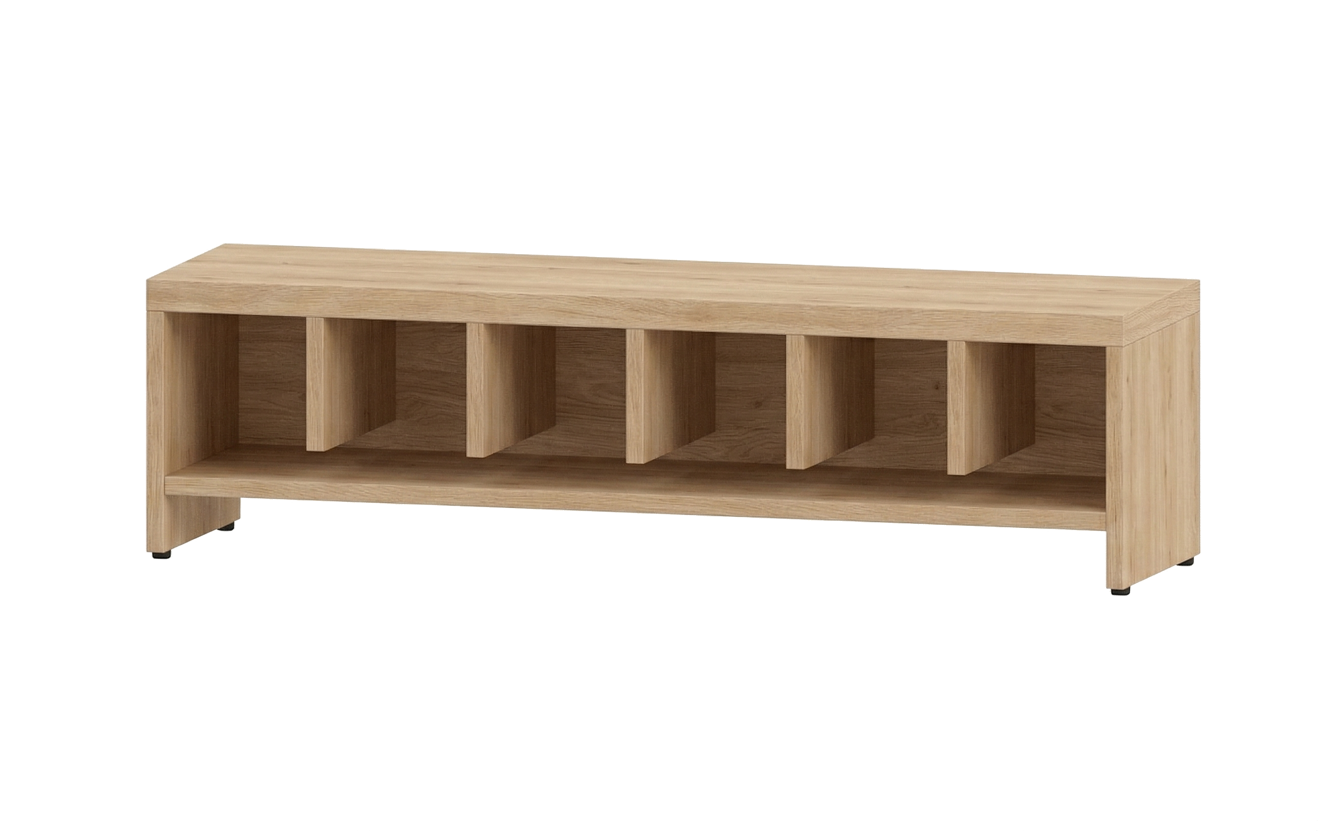 Garderobenbank | 6 Fächer - Basic | 122 x 35 x 33 cm