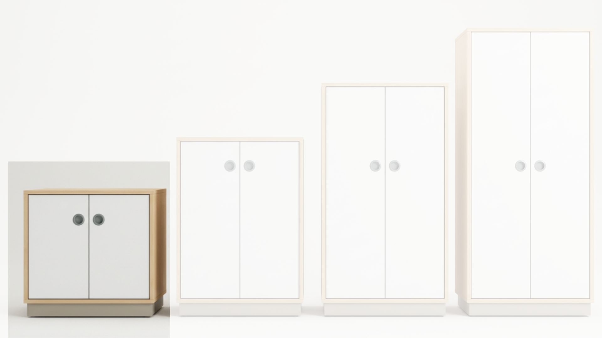 Schrank | 2-türig geschlossen – Smart  | 80 × 84 × 40 cm