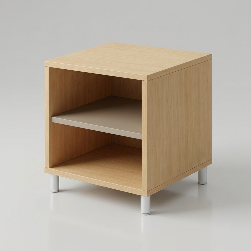 Würfel  mit Fachboden und Füßen