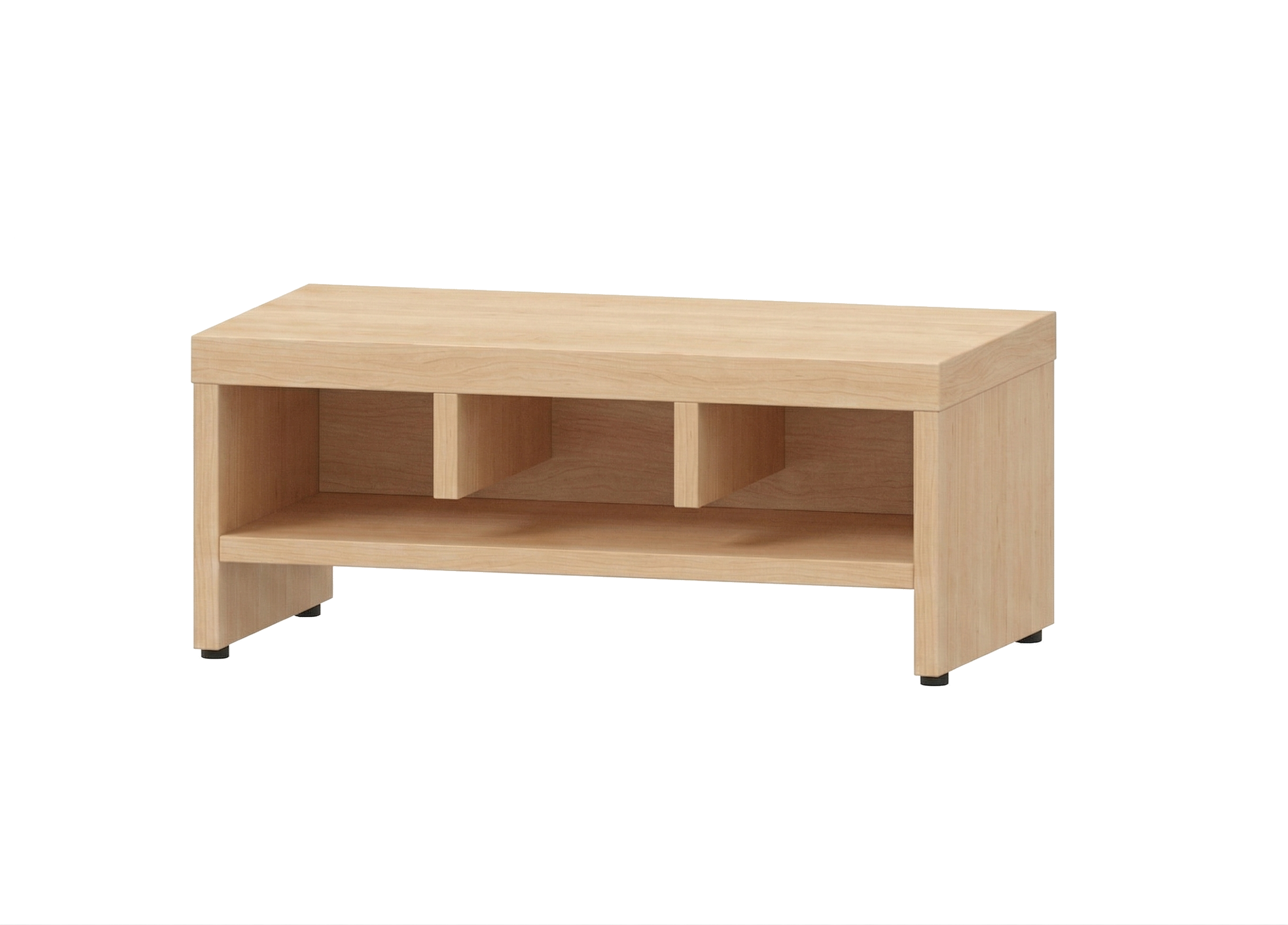 Garderobenbank | 3 Fächer - Basic | 62 x 26 x 33 cm