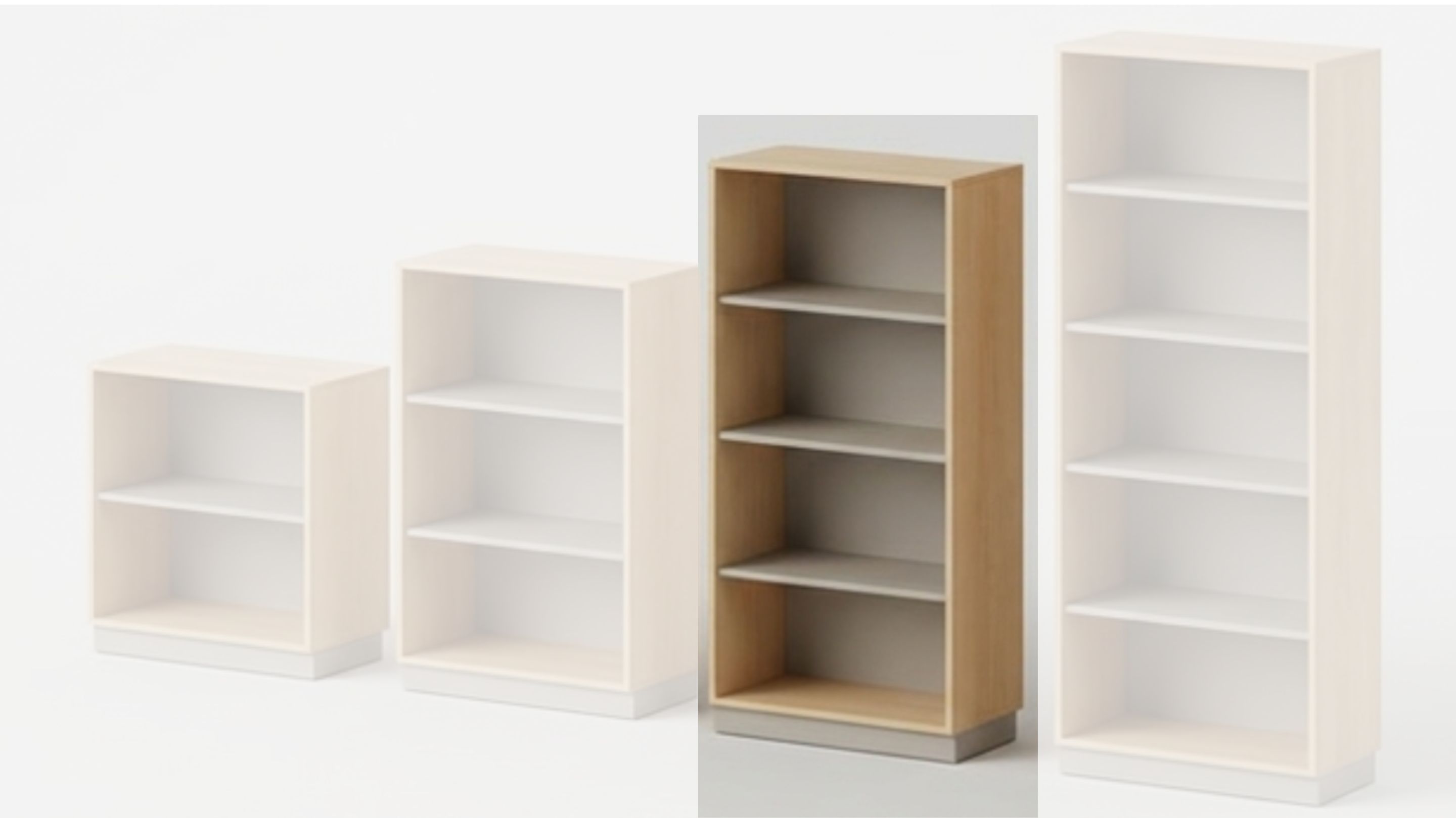 Regal | mit 3 Fachböden | 80 x 159 x 40 cm