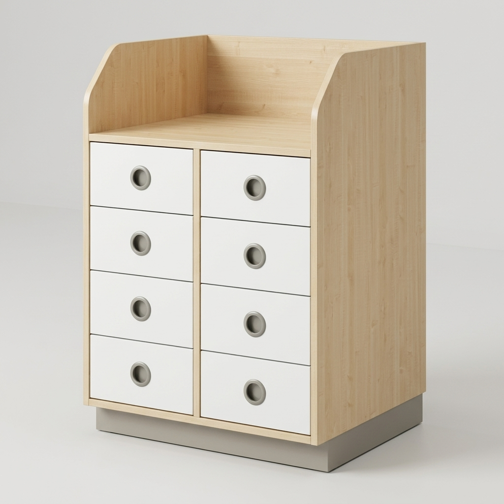Wickelkommode | mit 8 Schüben – Basic | 70 × 109 × 70 cm