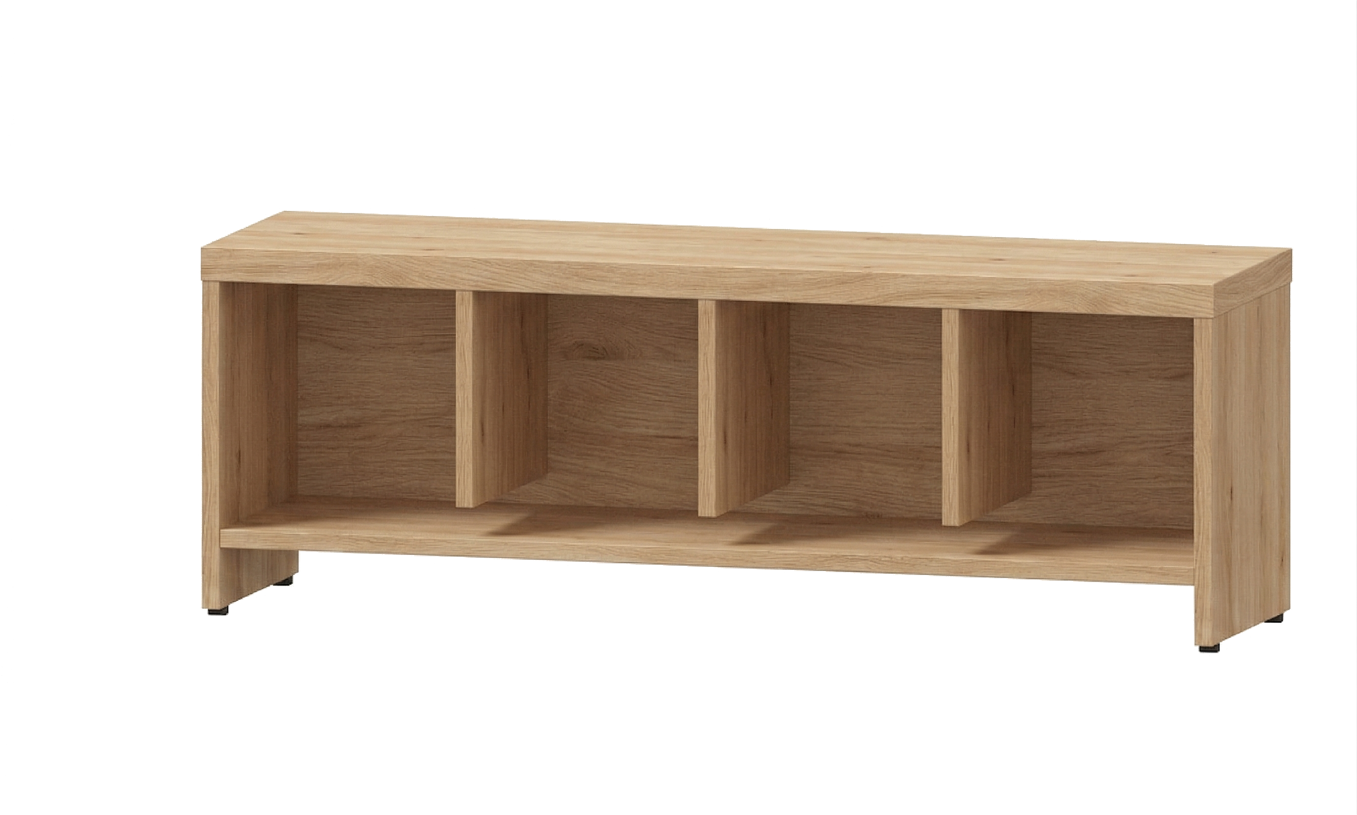 Garderobenbank | 4 Fächer - Basic | 122 x 43 x 33 cm
