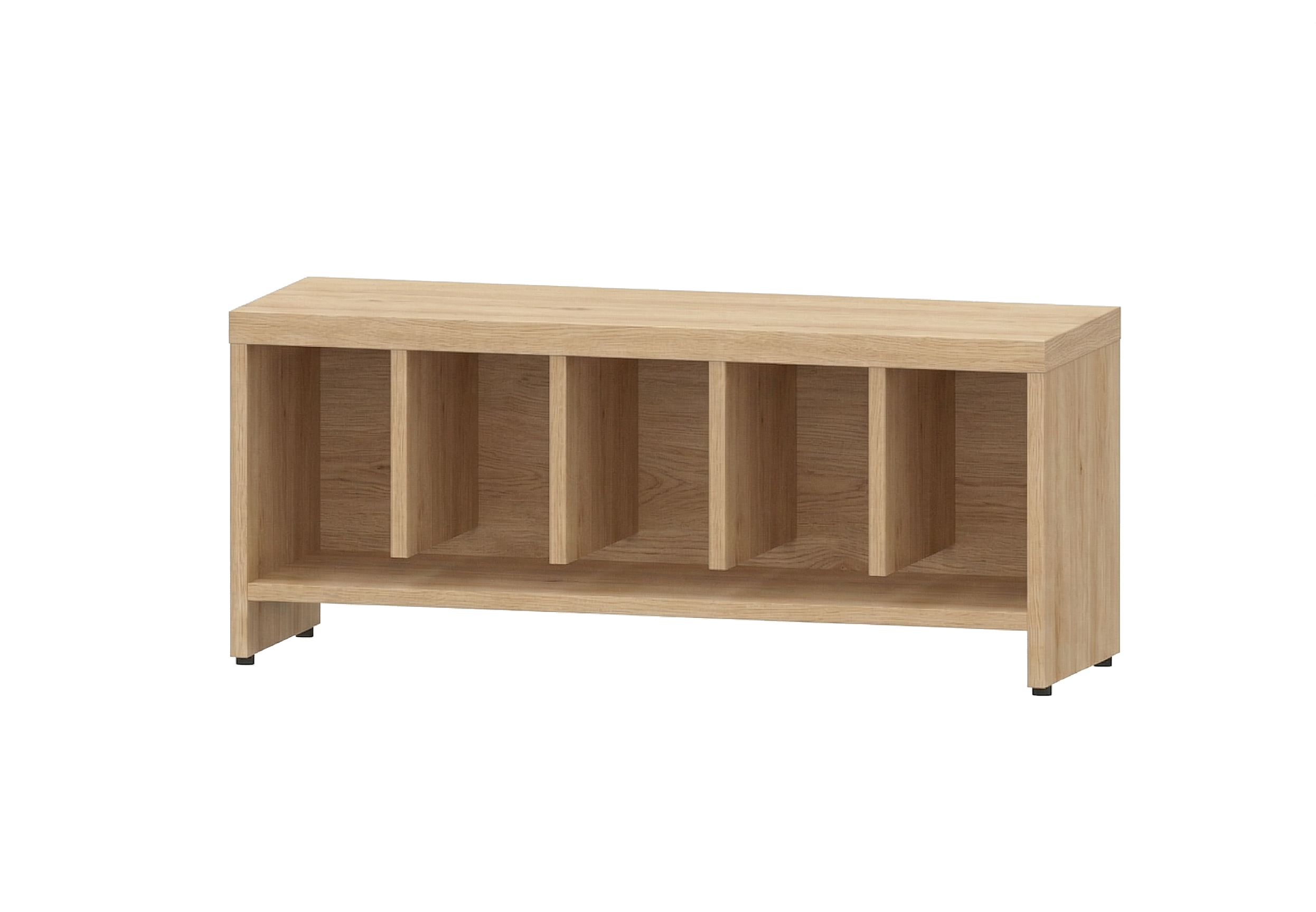 Garderobenbank | 5 Fächer - Basic | 102 x 43 x 33 cm