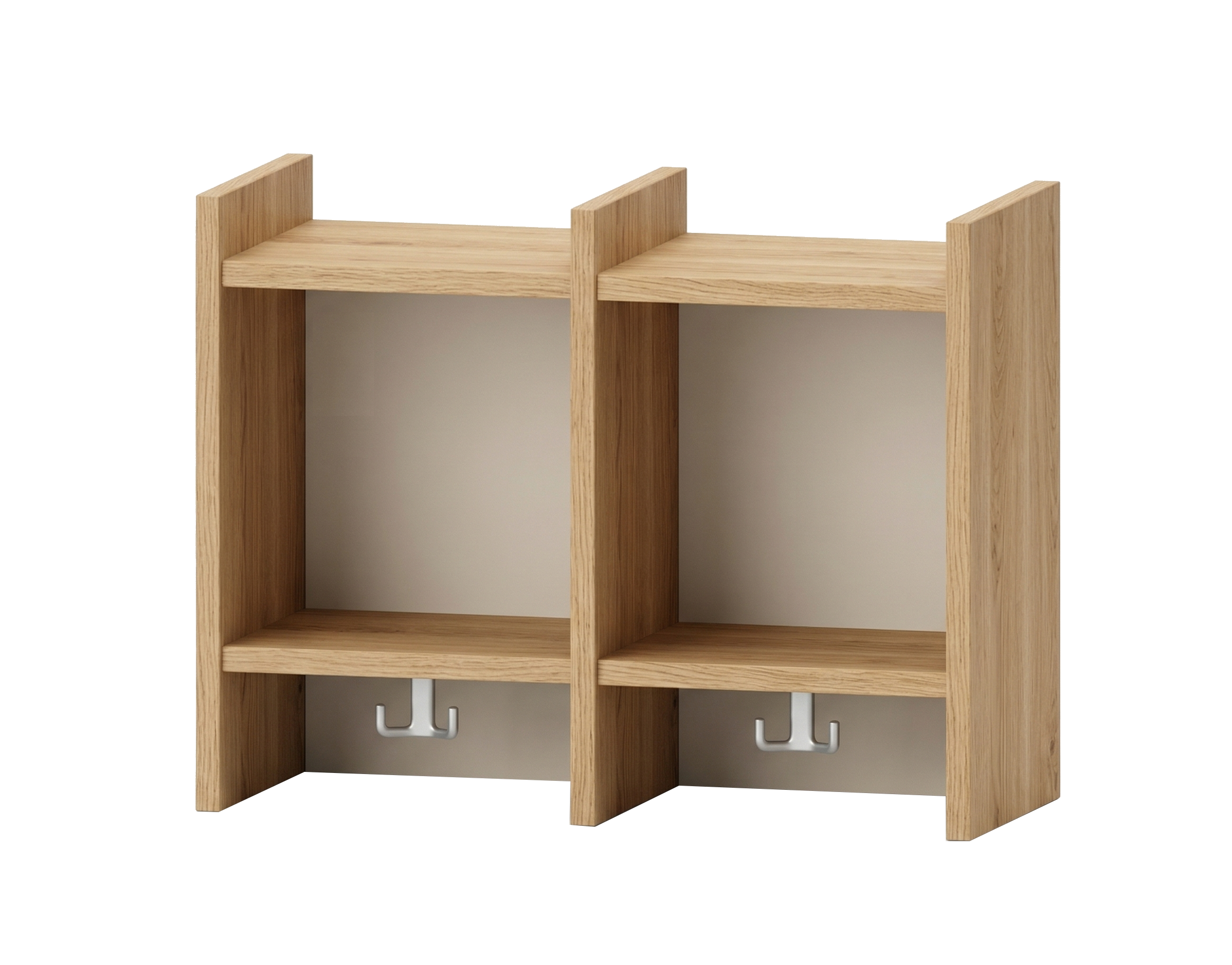 Garderobenablage | 2 Plätze - Basic | 62 x 48 x 25 cm