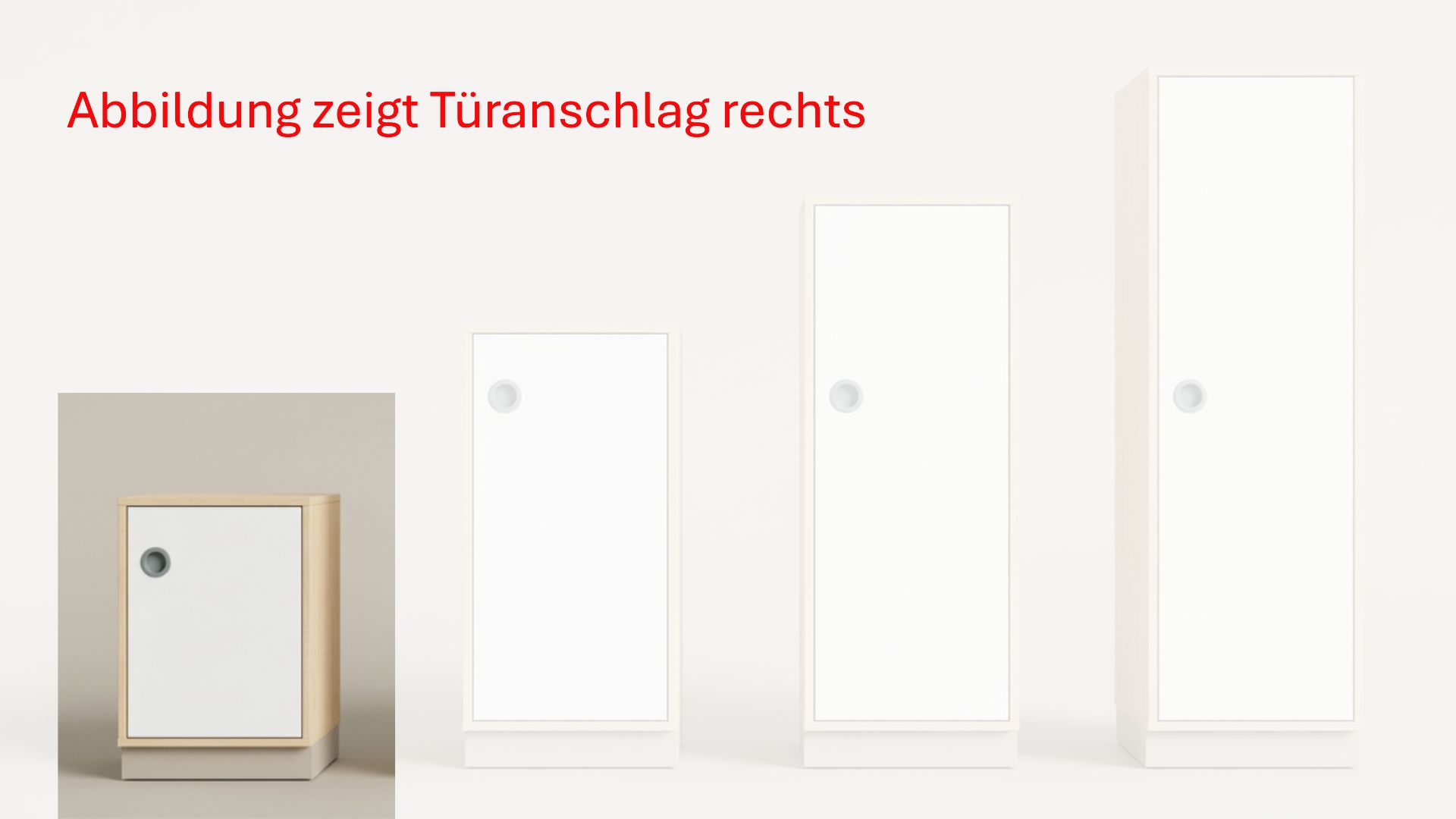 Schrank | mit Tür links - Basic | 40 x 84 x 40 cm
