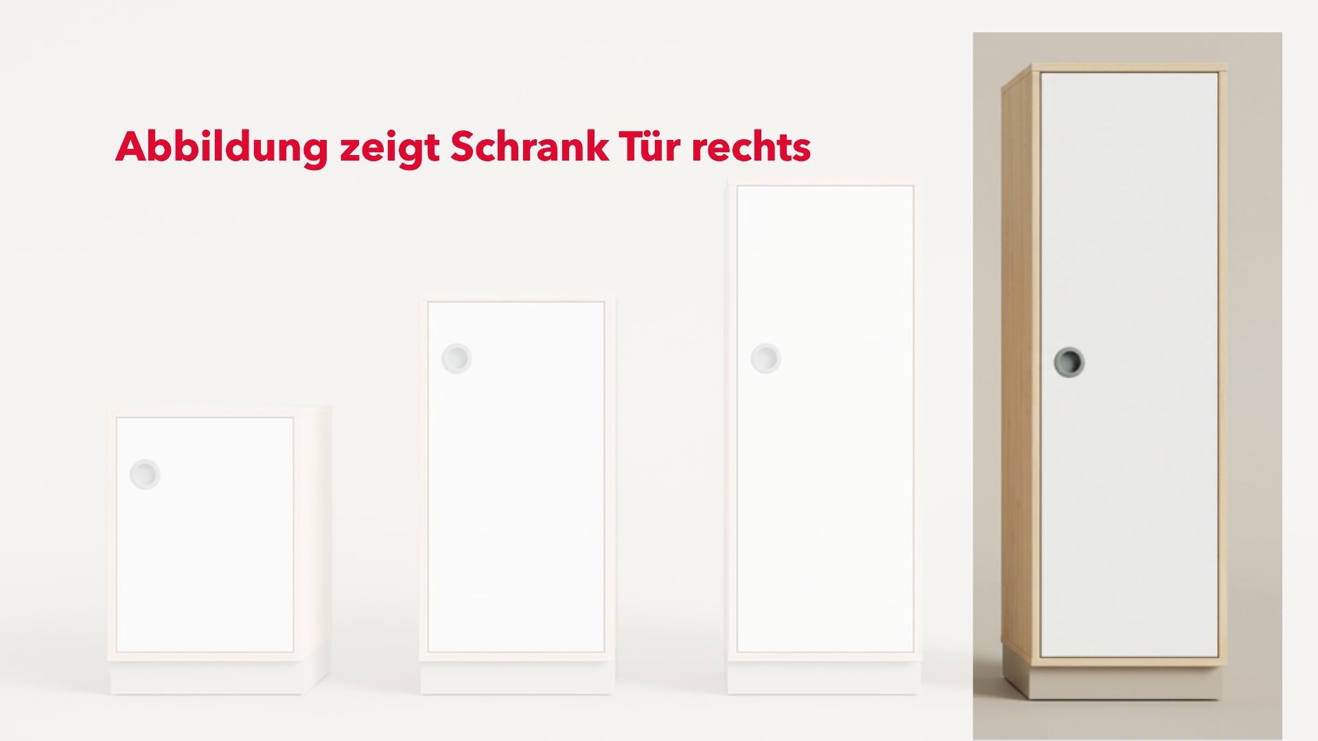 Schrank | mit Tür links – Basic | 40 × 197 × 60 cm