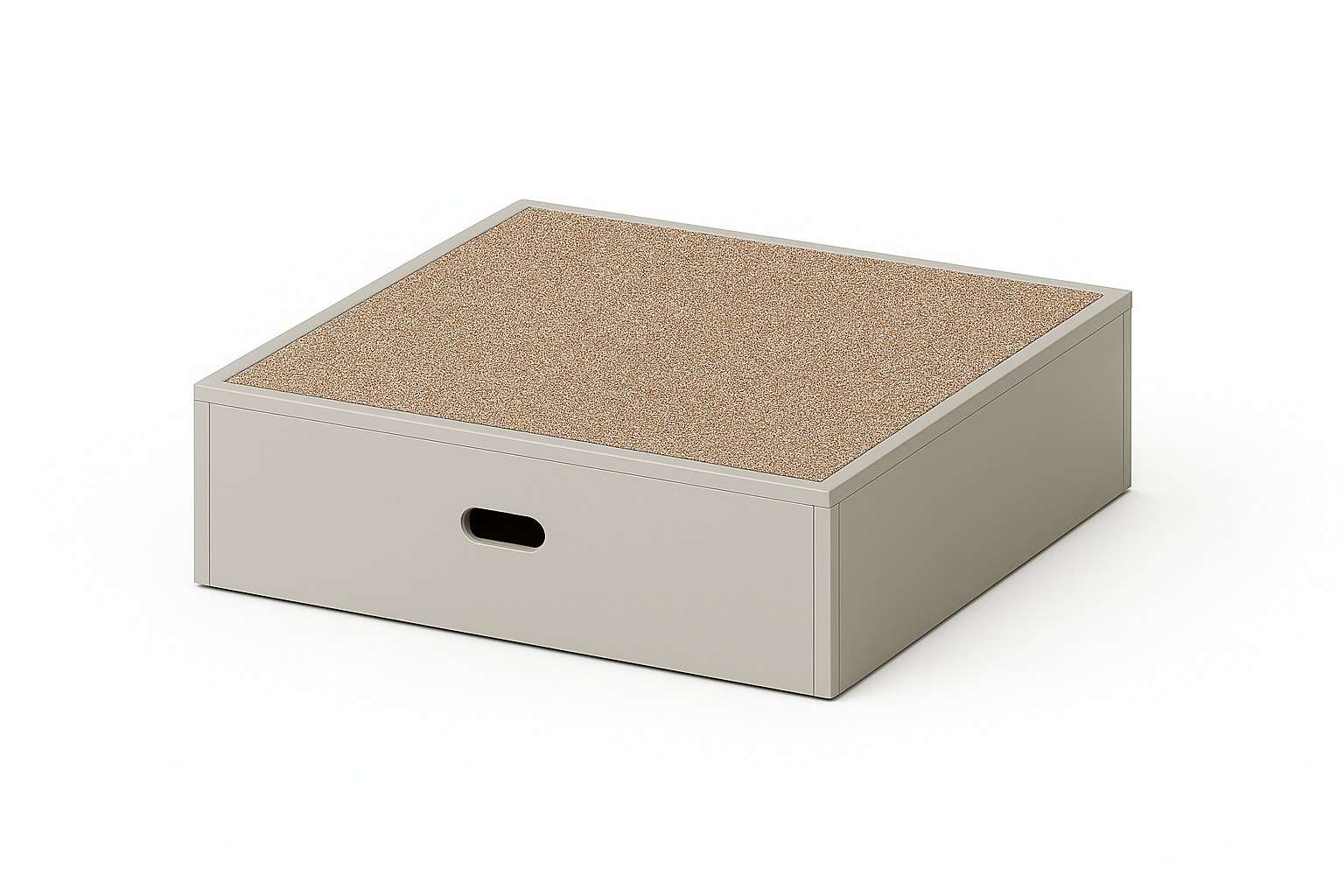 Podestmodul | quadratisch 8080 -  niedrig | 80 x 13 x 80 cm