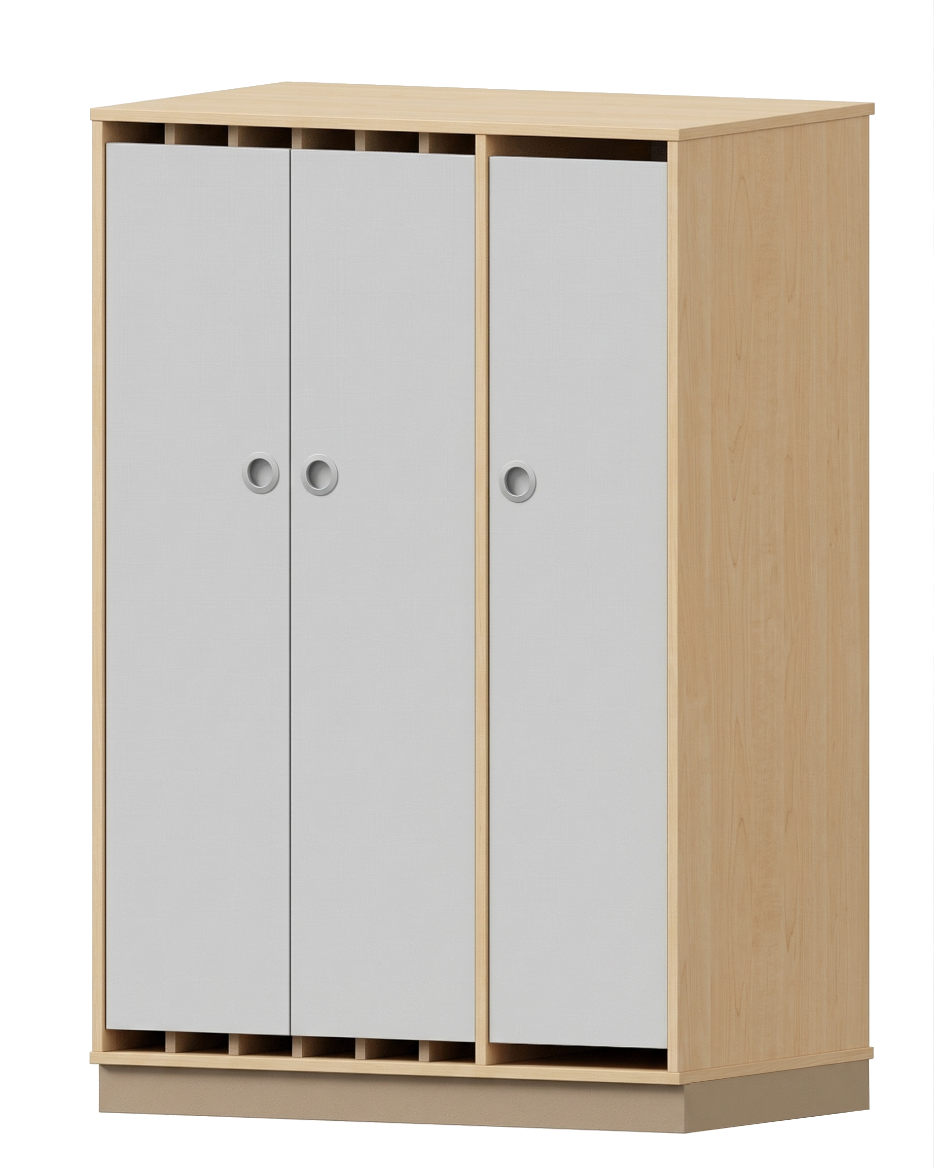 Liegepolster-Bettwäsche-Kombischrank | 6 Fächer für Liegepolster und Bettzeug - Basic | 104 x 159 x 67 cm