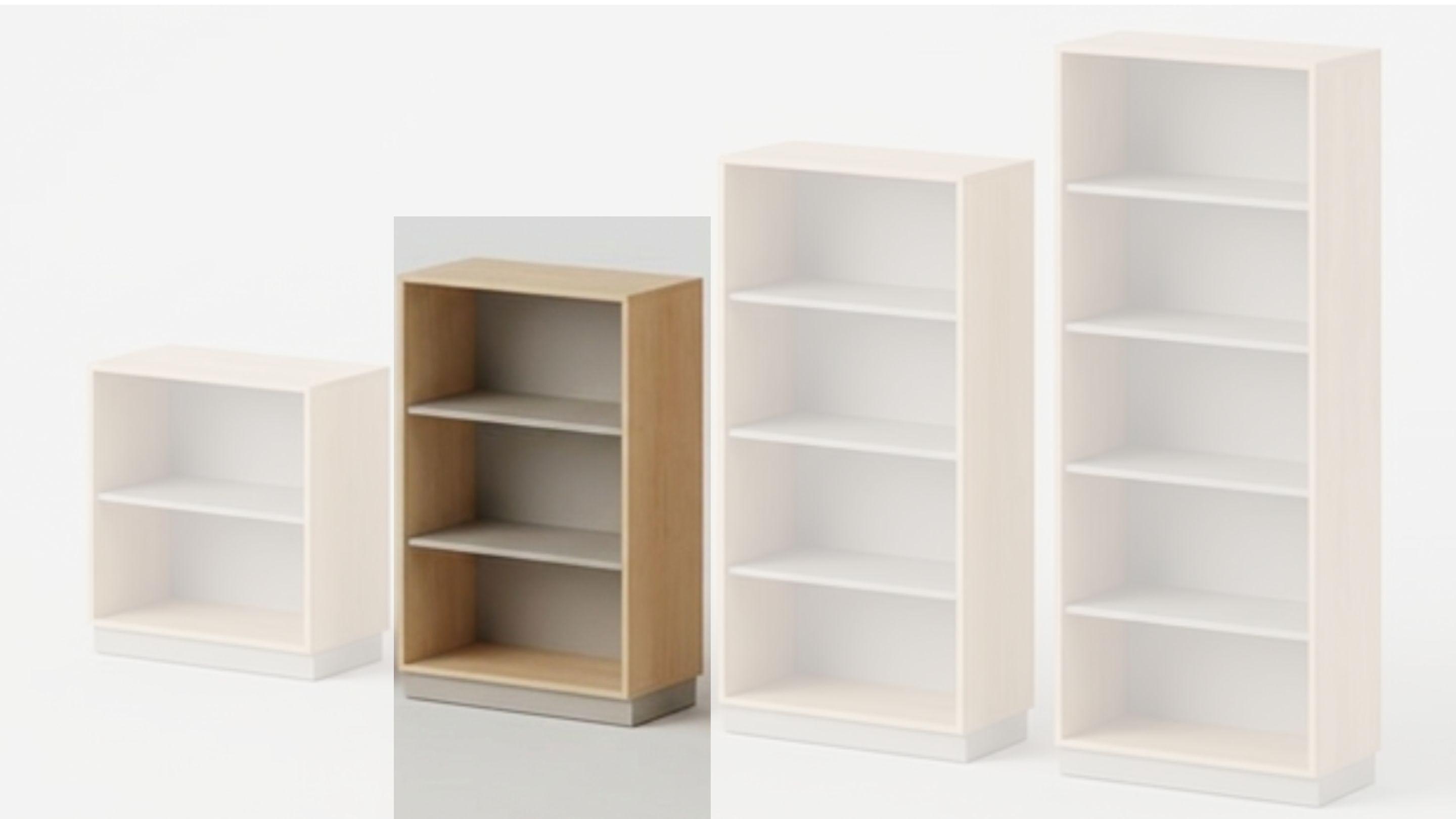 Regal | mit 2 Fachböden | 80 x 121 x 40 cm