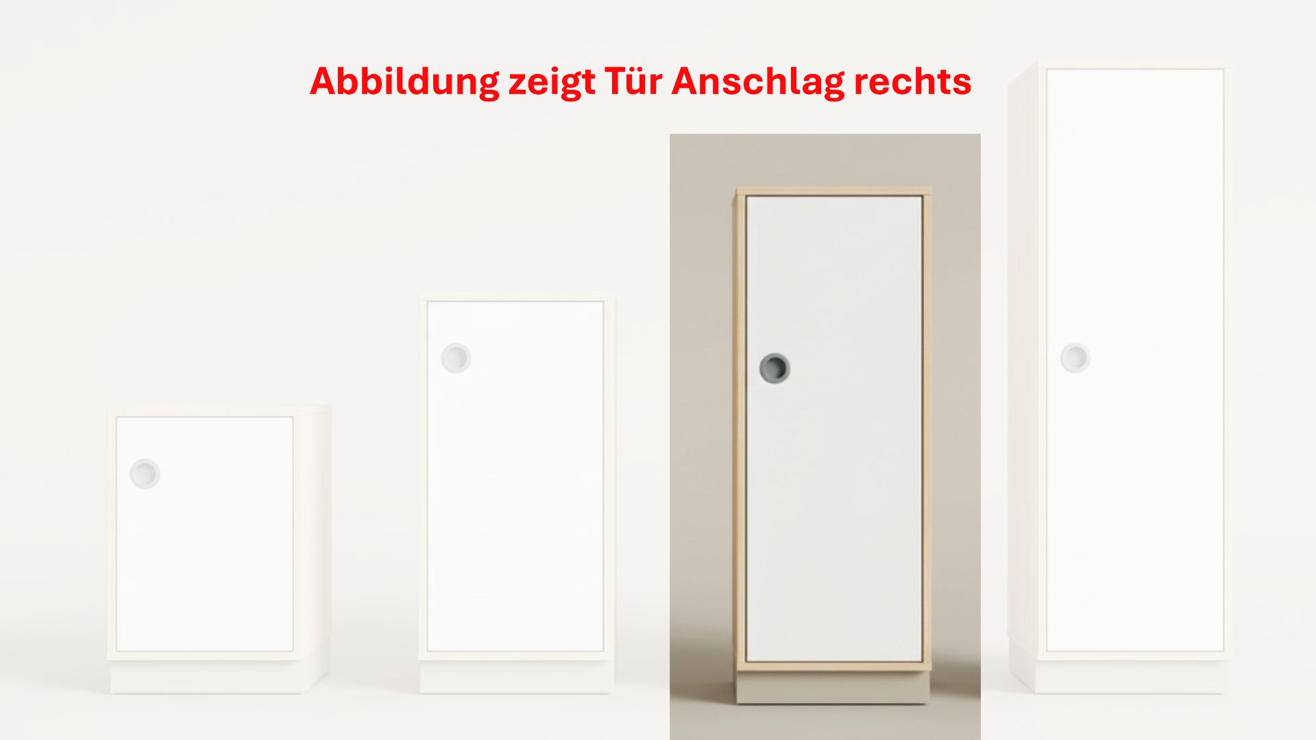 Schrank | mit Tür links – Basic | 40 × 159 × 40 cm